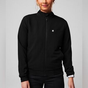 Fabletics Daily Scrub Jacket in Black XS